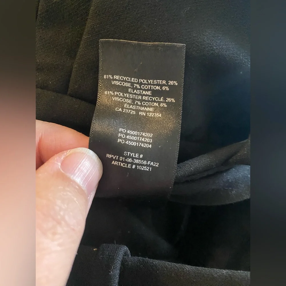 Aritzia Babaton Classic Black Women's Pants - Picture 6 of 6